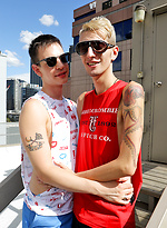 My horny mates Valentin and Caleb first outdoor shoot by Bentley Race