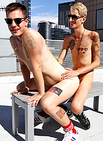 My horny mates Valentin and Caleb first outdoor shoot by Bentley Race
