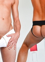 Shane Hirch and James Piper by Twinks In Shorts